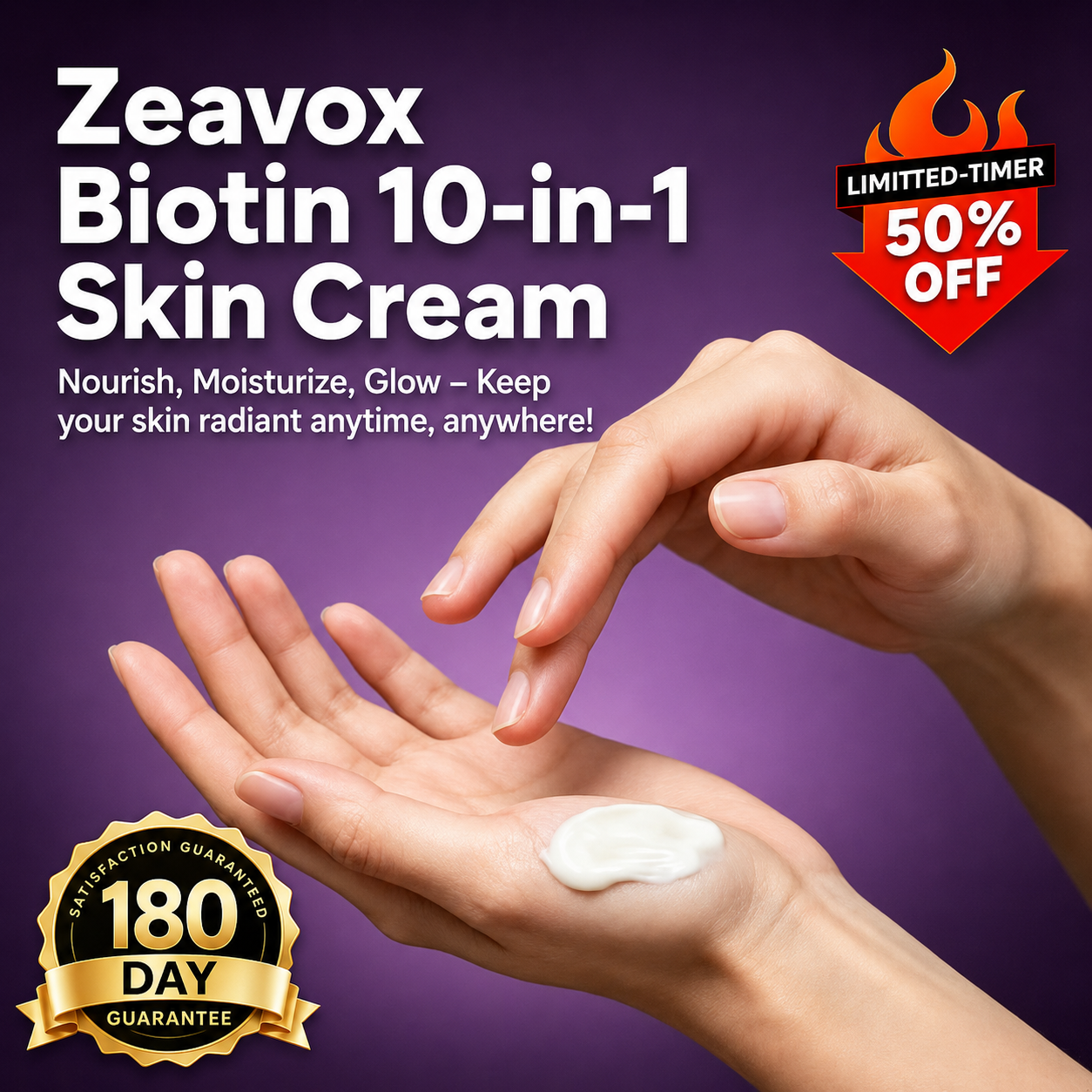 ✨Zeavox® Biotin 10-in-1 Skin Comfort Cream🍀